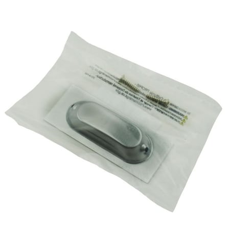 Ives Commercial Solid Brass Rectangular Flush Pull Bright Chrome Finish 22B26